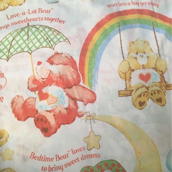 Vintage 80s Care Bears sheet